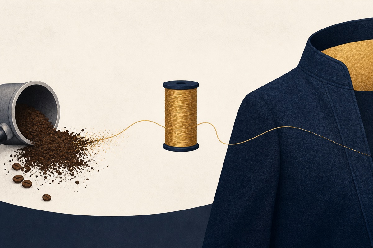 用「咖啡紗」征服全球戶外品牌的環保煉金術
